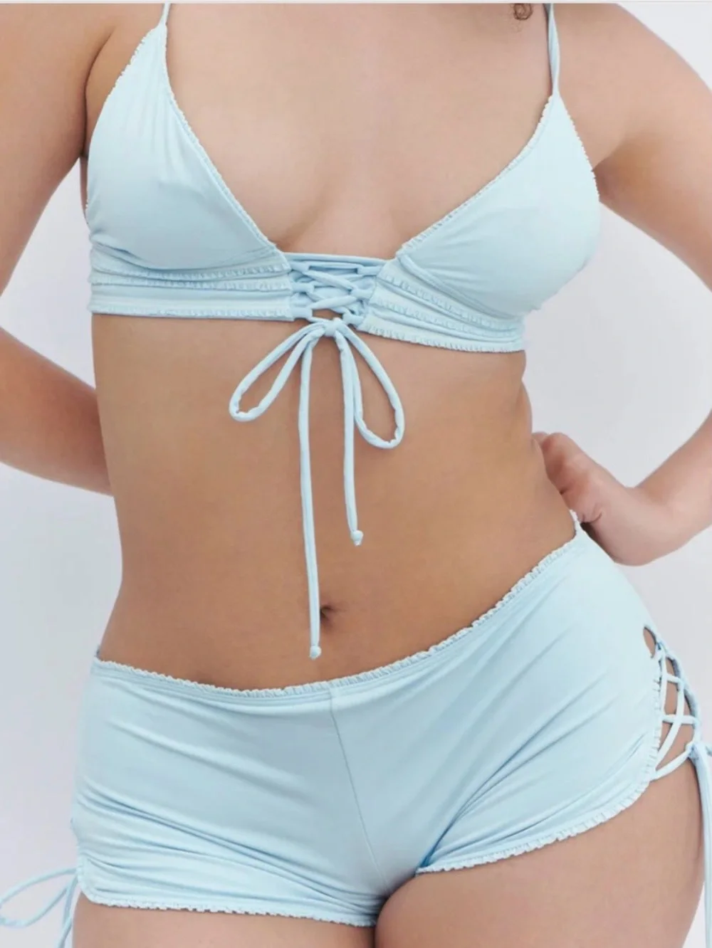Frankie’s bikinis new moon ruffle bikini set